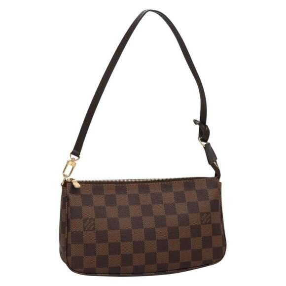 LOUIS VUITTON Damier Ebene Pochette Accessoires Pouch N41206 LV Auth 132441 - Picture 1 of 16